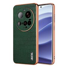 Per Xiaomi 15 Ultra AZNS Custodia per telefono con struttura elettrolitica in coccodrillo e copertura completa (verde)