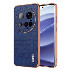Per Xiaomi 15 Ultra AZNS Custodia per telefono con struttura elettrolitica in coccodrillo e copertura completa (blu)