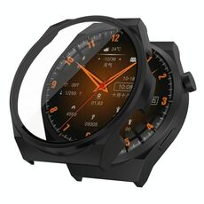 Per Wearfit X5 Pro PC + Custodia protettiva per orologio integrata con pellicola temperata (nero)