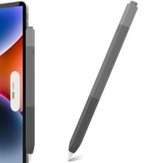 Per Apple Pencil 2 / Pro LC05 Custodia protettiva anti-rotolamento in silicone per penna stilo (grigio sfumato)