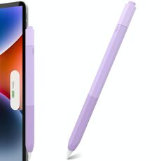 Per Apple Pencil 2 / Pro LC05 Custodia protettiva anti-rotolamento in silicone per penna stilo (viola sfumato)