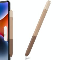 Custodia protettiva in silicone anti-rotolamento per Apple Pencil 2 / Pro LC05 (marrone sfumato)