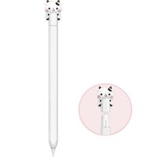 Per Apple Pencil 2 / Pro LC129-2 Custodia protettiva in silicone anti-rotolamento per penna stilo (mucca bianca)