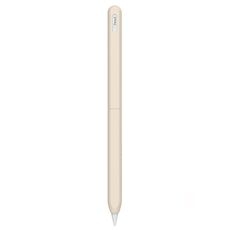 Per Apple Pencil 2 / Pro LC182 Custodia protettiva anti-rotolamento in silicone per penna stilo (beige)