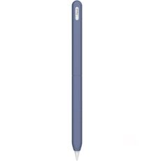 Per Apple Pencil 2 / Pro LC182 Custodia protettiva anti-rotolamento in silicone per penna stilo (blu notte)