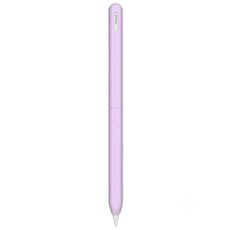 Per Apple Pencil 2 / Pro LC182 Custodia protettiva anti-rotolamento in silicone per penna stilo (viola)