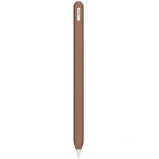 Per Apple Pencil 2 / Pro LC182 Custodia protettiva in silicone anti-rotolamento per penna stilo (marrone)