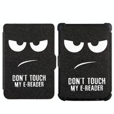 Per Pocketbook B606 628 633 632 627 616 Custodia per tablet intelligente in pelle TPU con verniciatura (Big Eyes ME)