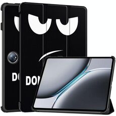 Per OnePlus Pad 2 Custodia per tablet in pelle intelligente con supporto a 3 pieghe dipinto Custer (Big Eye Me)
