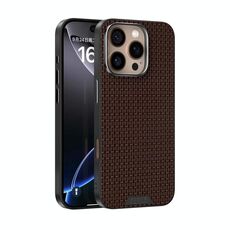 Per iPhone 16 Pro Max ABEEL Ruyi Pattern 6D Micro Relief MagSafe Custodia in pelle per telefono (marrone)