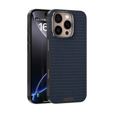 Per iPhone 16 Pro Max ABEEL Ruyi Pattern 6D Micro Relief MagSafe Custodia in pelle per telefono (blu)
