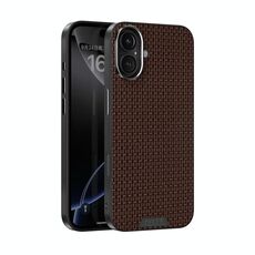 Per iPhone 16 Plus ABEL Ruyi Pattern 6D Micro Relief MagSafe Custodia in pelle per telefono (marrone)