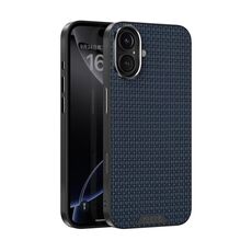 Per iPhone 16 Plus ABEL Ruyi Pattern 6D Micro Relief MagSafe Custodia in pelle per telefono (blu)