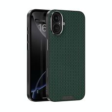 Per iPhone 16 Plus ABEL Ruyi Pattern 6D Micro Relief MagSafe Custodia in pelle per telefono (verde)