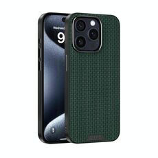 Per iPhone 15 Pro Max ABEEL Ruyi Pattern 6D Micro Relief MagSafe Custodia in pelle per telefono (verde)
