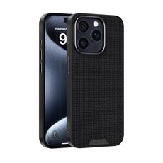Per iPhone 15 Pro ABEEL Ruyi Pattern 6D Micro Relief MagSafe Custodia in pelle per telefono (nero)