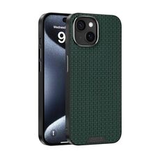 Per iPhone 15 Plus ABEL Ruyi Pattern 6D Micro Relief MagSafe Custodia in pelle per telefono (verde)