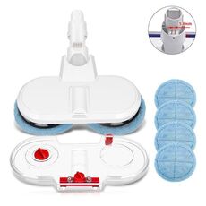 Testa di mocio elettrico con serbatoio dell'acqua per aspirapolvere portatile Xiaomi Dreame / Dyson stretto 6 stracci blu