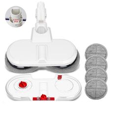Testa di mocio elettrico con serbatoio dell'acqua per aspirapolvere portatile Xiaomi Dreame / Dyson Wide 6 stracci grigi