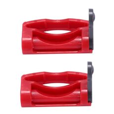 2 pezzi per Dyson V7 / V8 / V10 / V11 / V15 aspirapolvere interruttore fermo fermo (corpo principale rosso + grigio)