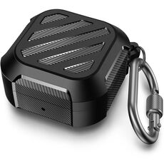 Custodia in TPU per auricolari AhaStyle PT131 per Samsung Galaxy Buds Live / Pro / 2 / 2 Pro / FE (nero)