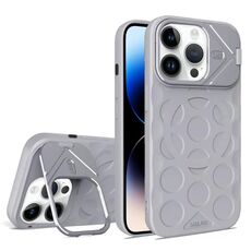 Per iPhone 14 Pro Max Lens Frame Holder MagSafe PC Hybrid TPU Custodia per telefono (grigio titanio)