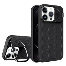 Per iPhone 12 Pro Lens Frame Holder MagSafe PC Hybrid TPU Custodia per telefono (nero)