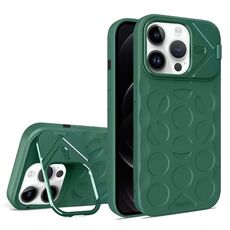 Per iPhone 12 Pro Lens Frame Holder MagSafe PC Hybrid TPU Custodia per telefono (verde scuro)