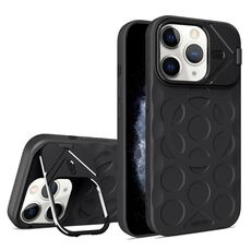 Per iPhone 11 Pro Max Lens Frame Holder MagSafe PC Hybrid TPU Custodia per telefono (nero)