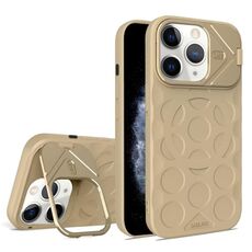 Per iPhone 11 Pro Max Lens Frame Holder MagSafe PC Hybrid TPU Custodia per telefono (oro deserto)