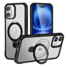 Per iPhone 16 Plus Custodia per telefono con supporto magnetico MagSafe Skin Feel (smerigliata)