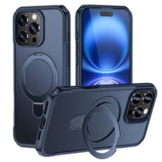 Per iPhone 16 Pro Max Custodia per telefono con supporto magnetico MagSafe Skin Feel (blu reale)
