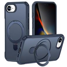 Per iPhone 16e Custodia per telefono con supporto magnetico MagSafe Skin Feel (blu reale)