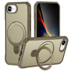 Per iPhone 16e Custodia per telefono con supporto magnetico MagSafe Skin Feel (cachi)