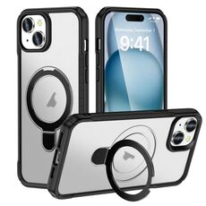 Per iPhone 15 Plus / 14 Plus Custodia per telefono con supporto magnetico MagSafe Skin Feel (smerigliata)
