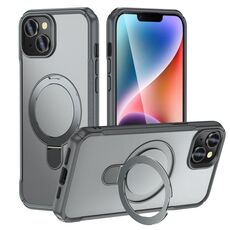 Per iPhone 14/13 Custodia per telefono con supporto magnetico MagSafe Skin Feel (grigio)