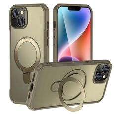 Per iPhone 14/13 Custodia per telefono con supporto magnetico MagSafe Skin Feel (cachi)