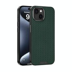 Per iPhone 14 Plus ABEL Ruyi Pattern 6D Micro Relief MagSafe Custodia in pelle per telefono (verde)