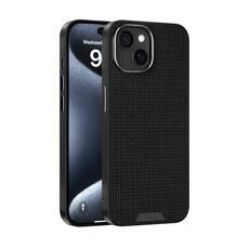 Per iPhone 14 ABEL Ruyi Pattern 6D Micro Relief MagSafe Custodia in pelle per telefono (nero)