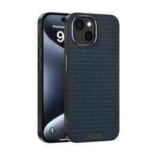 Per iPhone 14 ABEL Ruyi Pattern 6D Micro Relief MagSafe Custodia in pelle per telefono (blu)