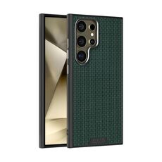 Per Samsung Galaxy S24 Ultra 5G 6D Micro Relief MagSafe Custodia in pelle per telefono (verde)