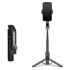 Lenovo Thinkplus Premium Lega di alluminio Bluetooth Selfie Stick, 1,1 m (nero)