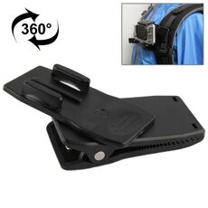 Supporto per zaino con clip per cappello a sgancio rapido con rotazione a 360 gradi per GoPro, Insta360, DJI e altre action camera