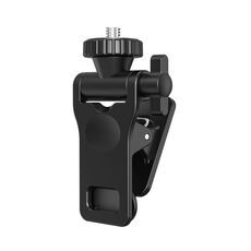 1/4 Vite Universale Luce di Riempimento Clip per Cellulare GoPro Videoconferenza Laptop PC Clip Esterna (Grande Piatto-Nero)