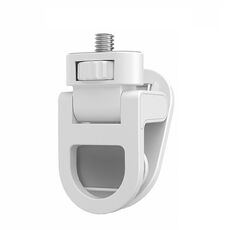 1/4 Vite Universale Luce di Riempimento Clip per Cellulare GoPro Videoconferenza Laptop PC Clip Esterna (Piccola Piatta-Bianco)