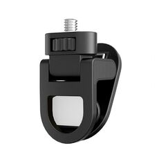 1/4 Vite Universale Luce di Riempimento Clip per Cellulare GoPro Videoconferenza Laptop PC Clip Esterna (Piccola Piatta-Nero)