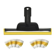 Per Karcher SC2 / SC3 / SC4 / SC5 / CTK10 / CTK20 Pulitore a vapore Pulizia specchi in vetro Ugello tergicristallo Accessori 2.863-025.0, Stile: 1 raschietto + 2 coperture