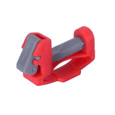 Per Dyson V6 / V7 / V8 / V10 / V11 / V12 / V15 aspirapolvere interruttore moschettone supporto (modello A corpo rosso chiave grigia)