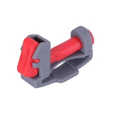 Per Dyson V6 / V7 / V8 / V10 / V11 / V12 / V15 aspirapolvere interruttore moschettone supporto (modello B corpo grigio chiave rossa)
