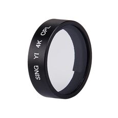 SING per Xiaomi Xiaoyi Yi II Sport Action Camera Proffesional 4K CPL Filter (Nero)